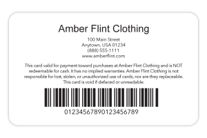 gift card barcode