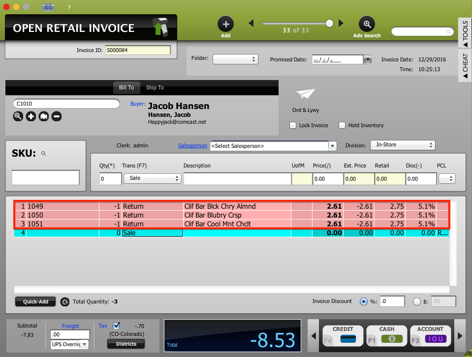 void reversing or duplicating invoices 2