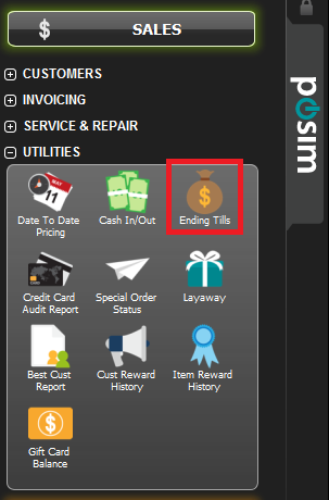 tills end of day procedures 1